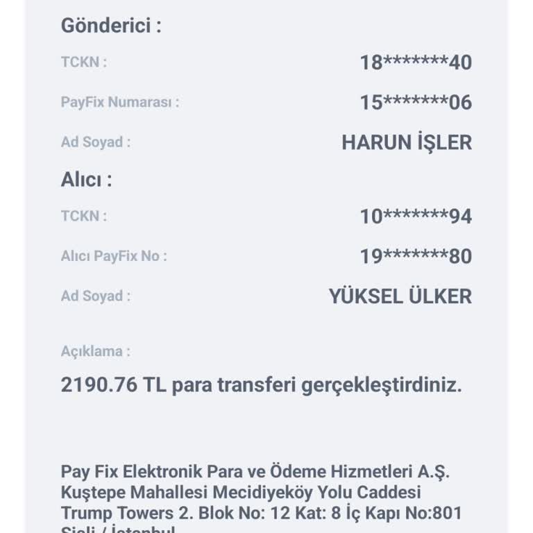Şikayetçiyim PayFix'ten Savcılıkta Görüşeceğiz