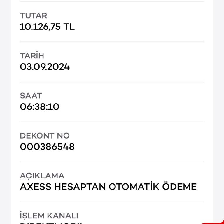 Akbank Kart Aidatının Tarafıma Geri Yatırılması Talebi