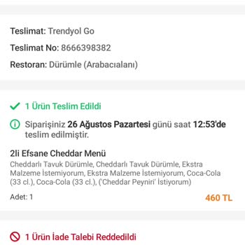 Trendyol Eksik Sipariş Ve İade Sorunu Yaşadım