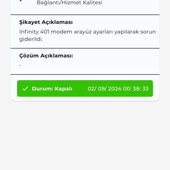 Kablo Net İnternet Sorunu Çözülmüyor