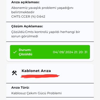 Kablo Net İnternet Sorunu Çözülmüyor