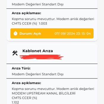 Kablo Net İnternet Sorunu Çözülmüyor