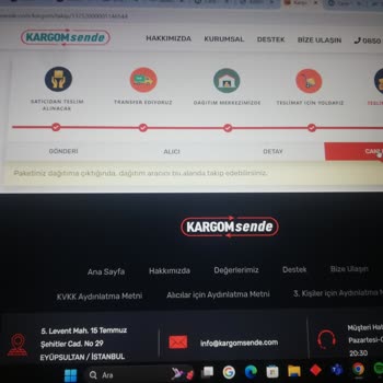 Kargom SENDE'deki Paketim Dağıtıma Çıkarılmadan İptal Edildi