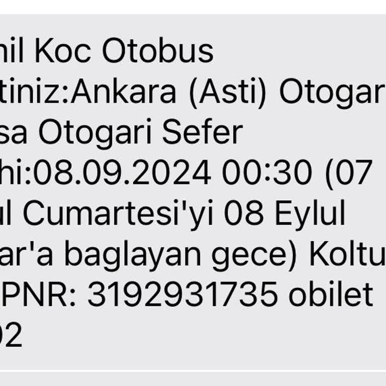 Kamil Koç Bilet Mağduriyeti Bitir