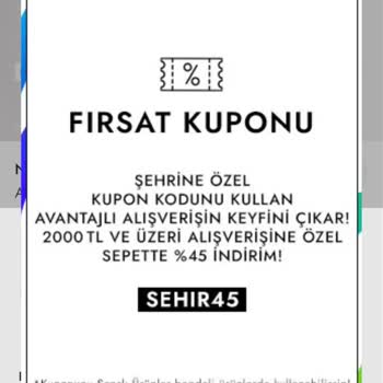 Boyner SEHIR45 Kampanya Kodu Sorunu!