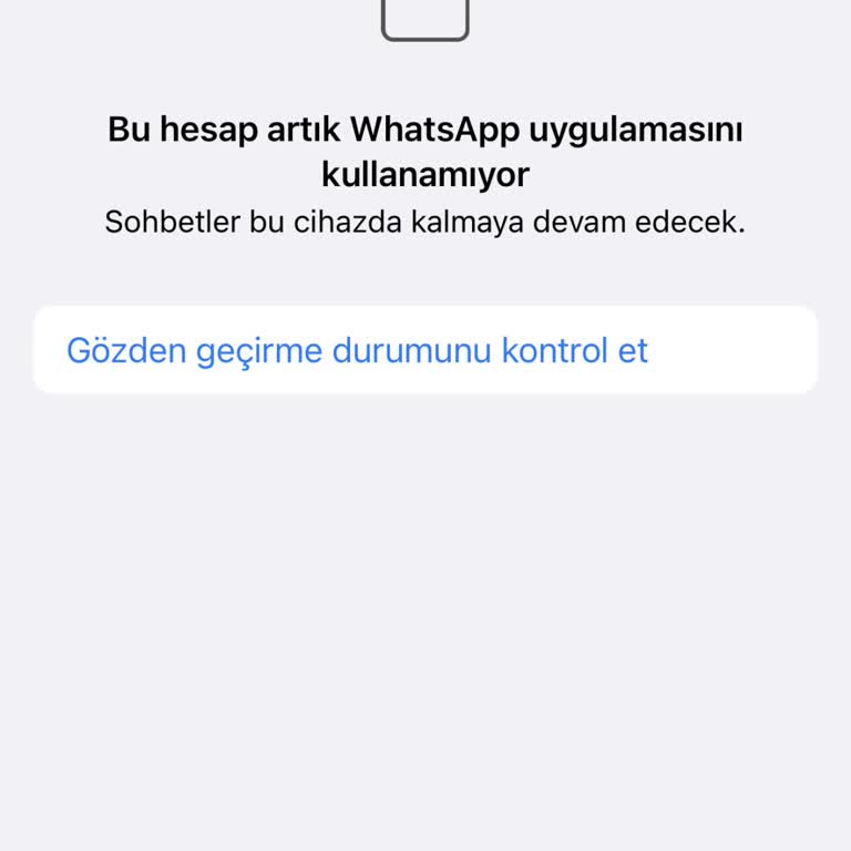WhatsApp Askıya Alındı