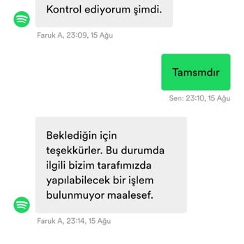 Spotify Ödeme Almama Ve Canlı Destek İlgisizliği