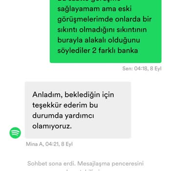 Spotify Ödeme Almama Ve Canlı Destek İlgisizliği