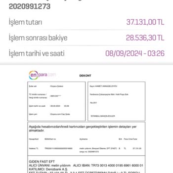 Denizbank Bybit Şahıs Ödemesi Banka Blokesi