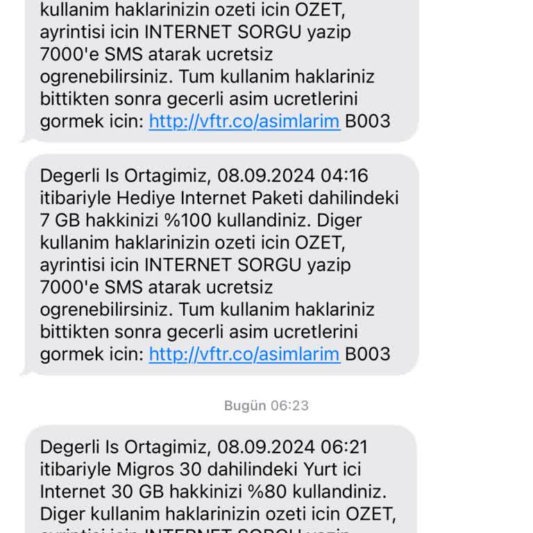 Vodafone Net Gece İnternet Sıfırlanması