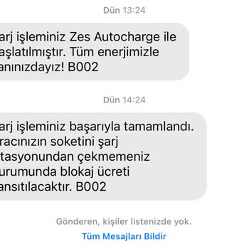 ZES Şarj İstasyonları Şarj İstasyonu Uygulamasında Yetkisiz İşlem Ücreti Sorunu