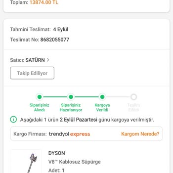 Trendyol Express Kargo Ürünümü Teslim Etmiyor.