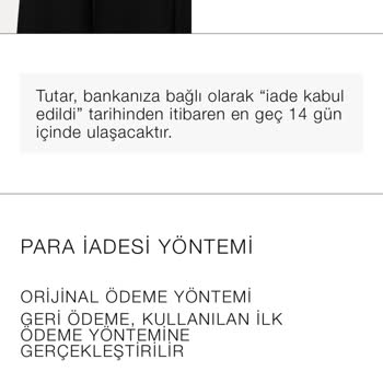 Zara. COM'DA Bir Aydır Yapılmayan Ürün İadesi