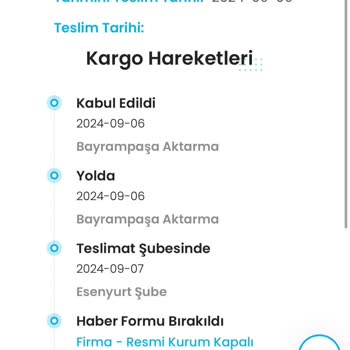 Kargoist Ürünleri Teslim Etmedi