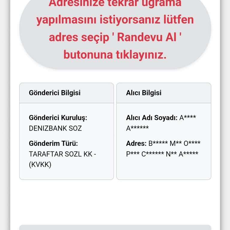 Denizbank Kredi Kartım Ulaşmadı