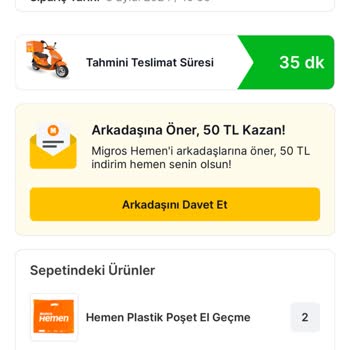 Migros Hemen Şile Sorumsuzluğu
