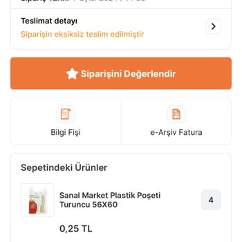 Sakarya Migros Sanal Market Siparişi Getirmiyor