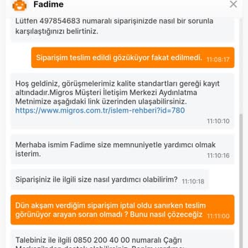 Migros Yağlarım Nerede? Kime Eksiksiz Teslim Ettiniz?