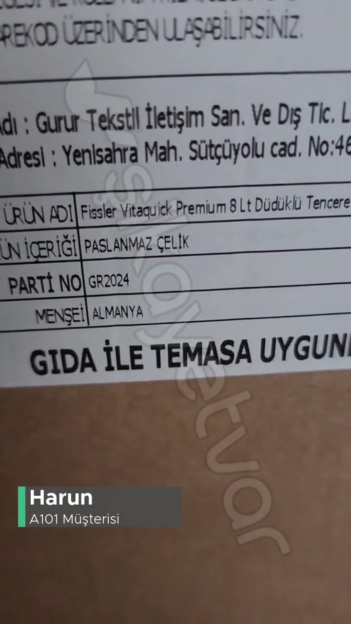 A101 Fissler Vitaquick Premium Yerine Alt Ürün Gönderiyor! videonun kapak resmi
