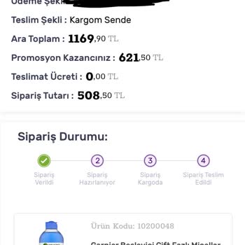 Gratis Kargom Hala Sipariş Alındı Gözüküyor