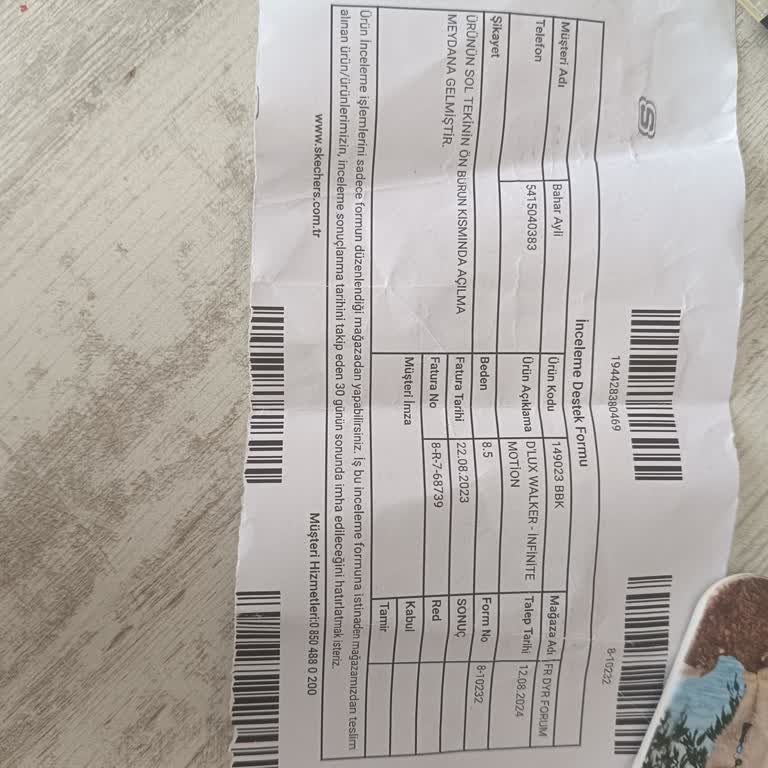 Skechers Ayakkabı Üretim Hatası