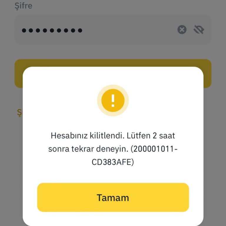 Binance TR Para Çekimi Yapılamıyor