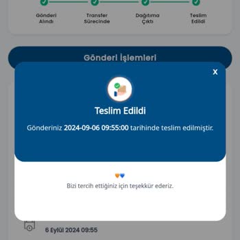 Yurtiçi Kargo'nun Teslim Edilmeyen Ürünün Teslim Edildi Demesi