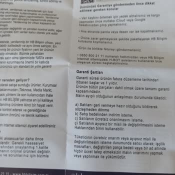 Teknosa'dan Şikayetçiyim Kaymakamlığa Da Şikayetimi Bildireceğim