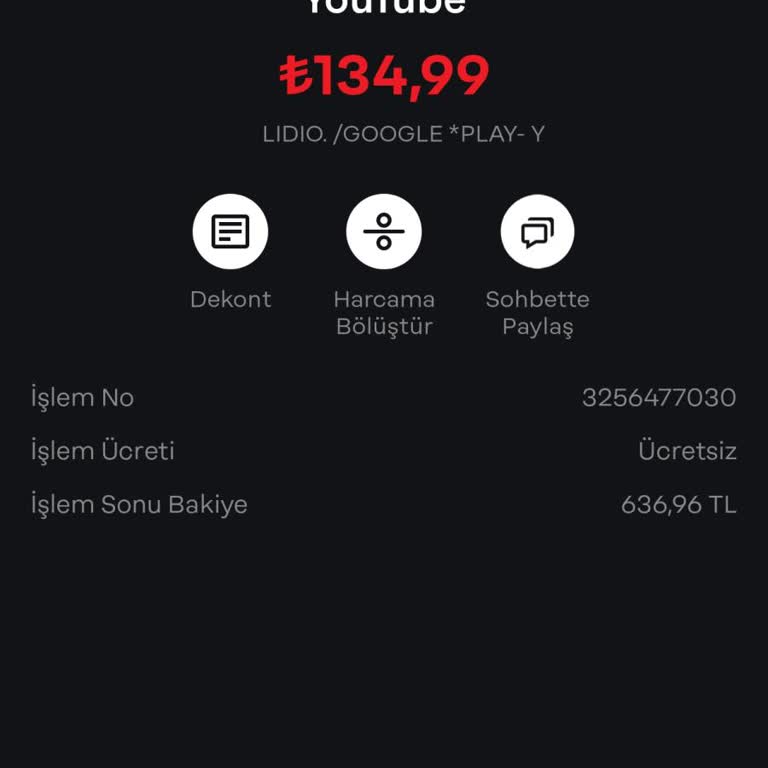 'İznim' Olmadan Lidio Google Play Üzerinden Para Çekildi.!
