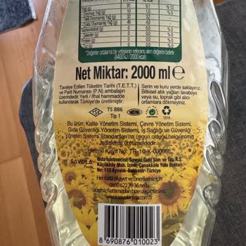 Yudum Ayçiçek Yağı Köpürüyor :(