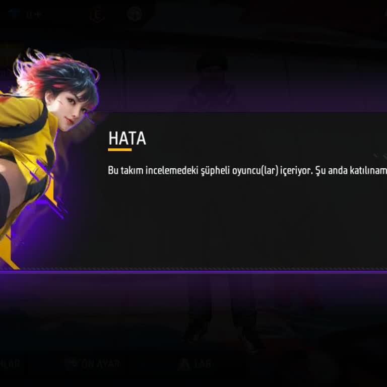 Garena Free Fire Şikayet Etmek İstiyorum