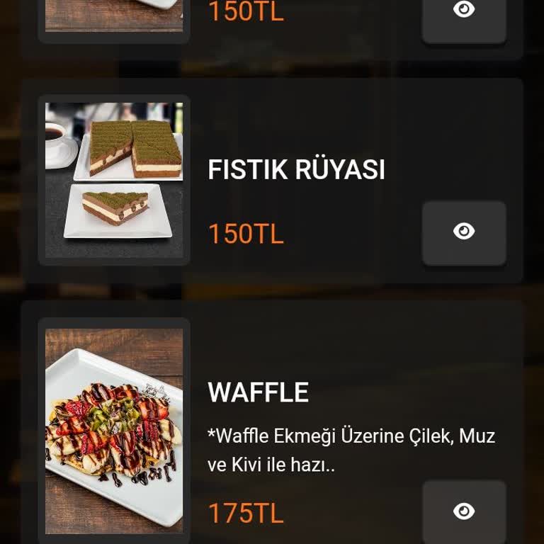 Türk Kahvesi Antalya Menü Farklı Kasa Farklı