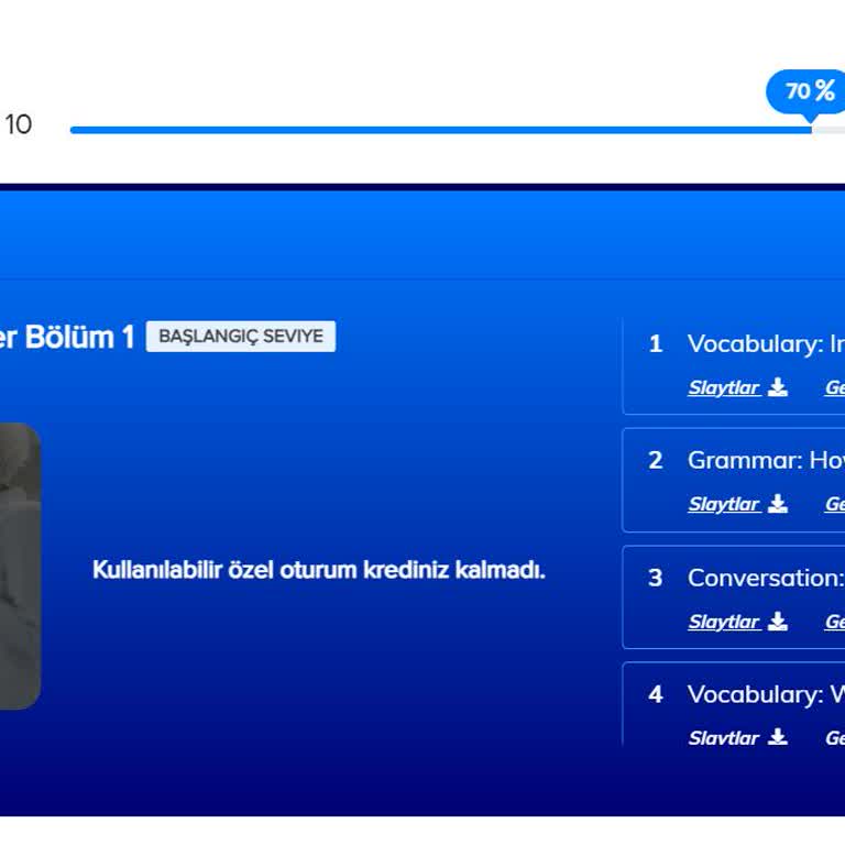 Open English Taahhüt Edilen Premium Paketin Tanımlanmaması