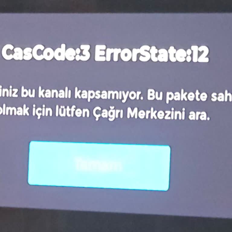 TÜRKSAT Kablo TV'de Sürekli Karşılaşılan Hata Ve İlgisizlik