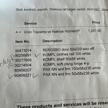 IKEA Ümraniye Mağazası Yanlış Ürün Teslimatı
