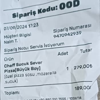 Trendyol GO Dan Gelen Pizzadan Hastalandık