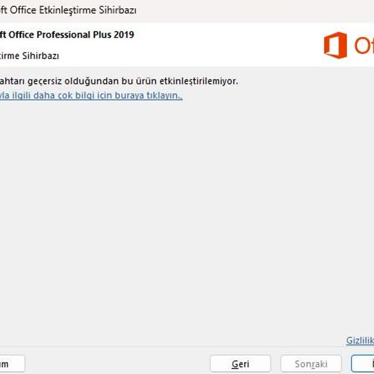 Uygun Bana Geçersiz Ürün Anahtarı