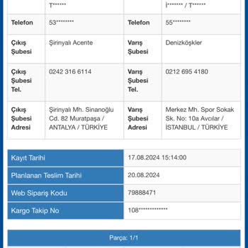 Sürat Kargo'da Kaybolan Ürün