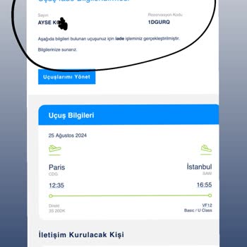 Ajet Bilet Para İadesi