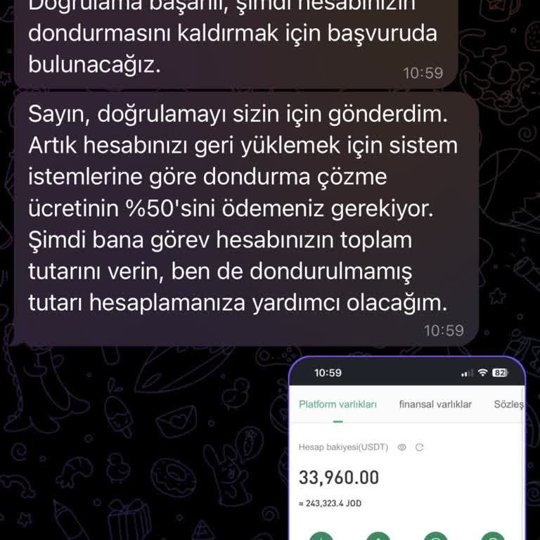 Telegram Üzerinden Yapılan Yanıltıcı İşlemler Hakkında Şikayet