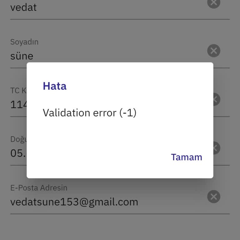 Oldu Bil Kimlik Doğrulama Hatası