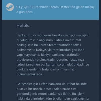 Steam Artık Paramı Verin!