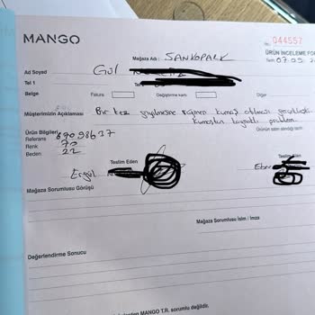 Mango Mağazasının Yalanı, İlgisizliği, Saygısızlığı Ve Çözümsüzlüğü