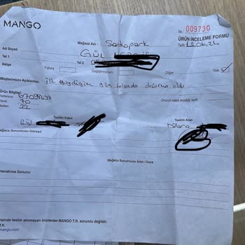 Mango Mağazasının Yalanı, İlgisizliği, Saygısızlığı Ve Çözümsüzlüğü