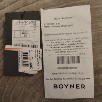 Boyner Değişim (iade) Problemi