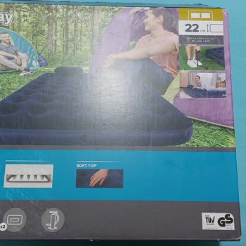 A101 Bestway Çift Kişilik Yatak Durduğu Yerde İniyor