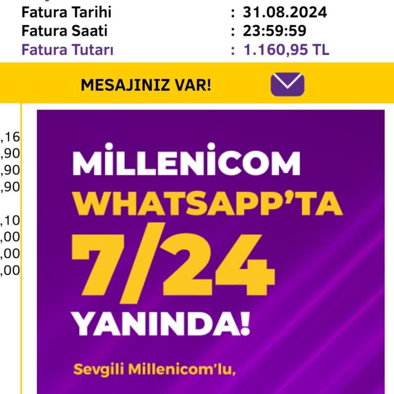 Millenicom Fatura İtirazı Haksız Kazanç