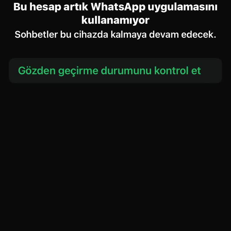 WhatsApp Erişim Engeli
