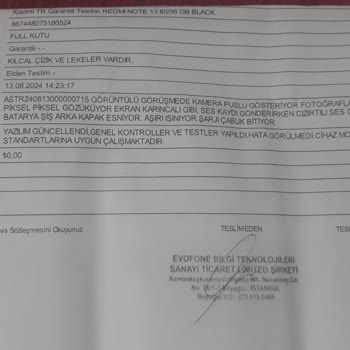 Xiaomi Redmi Note 13 Mağduriyetim Var. Lütfen İlgilenin.