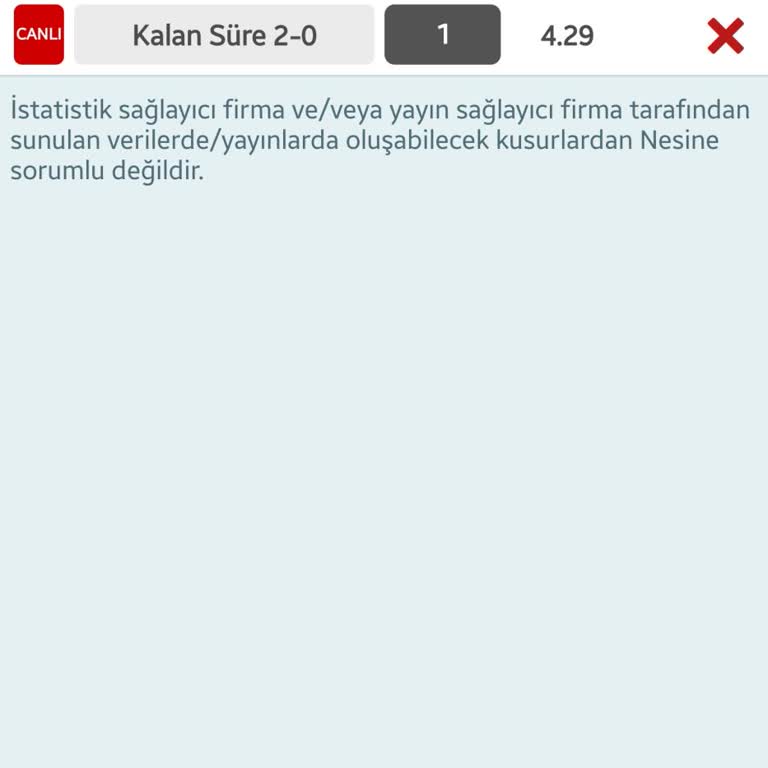 Nesine Maç Kaybetme İddia
